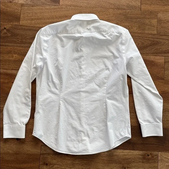 Nordstrom Tech-Smart Extra Trim Fit Shirt White 16 32/33 - Picture 3 of 3